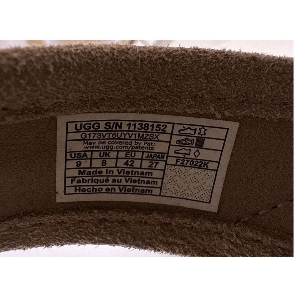 UGG Seaside Thong Flip Flop Sandals Mens 9D‎ Suede Dune Slip On NWT